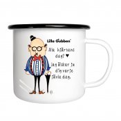 Lilla gubben - Alla hjärtans dag. Jag älskar ju dig varje jävla dag emaljmugg