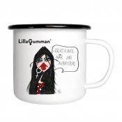 Lilla Gumman - Prata inte när jag avbryter emaljmugg