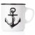 båtmugg ankare enamel happy mug anchor emaljmugg för båten