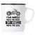Four wheels move the body, two weels move the soul NO1 harley davidson metallmugg chopper classic motorcycle happy mug
