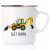 emaljmugg traktorgrävare minilastare kranbil
lastbil hjullastare larver grävmaskin hjul betongbil bandschaktare present till en