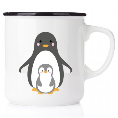 pingvin mugg dopmugg barnmugg
emaljmugg doppresent emalj happy mug mugg till barn