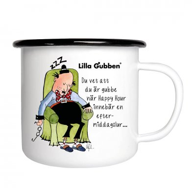 Lilla gubben - Du vet att du är gubbe när Happy Hour innebär en eftermiddagslur... lilla gubben lillöa gumman