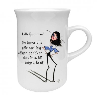 Lilla gumman - Om bara alla gör som jag säger porslinsmugg