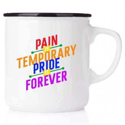 Pain is temporary, pride is forever Love wins Love is love pride pride2017 pride2018 pride 2017 happy pride pride mugg emalj