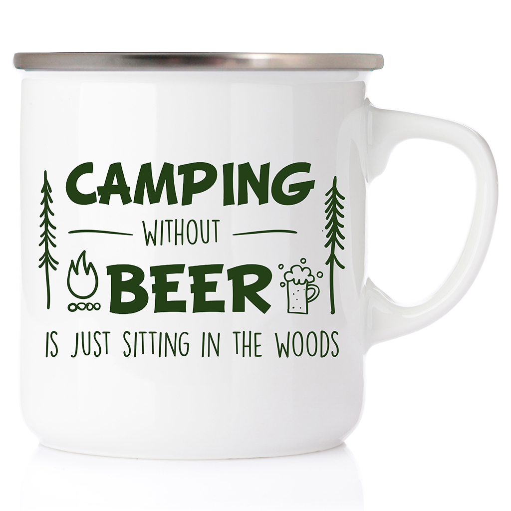thumbnail image 2 of Camping Without Beer Is Just Sitting In The Woods Digital Art By Grover 2 of 12